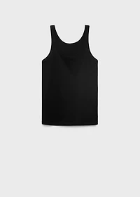 Cotton round-neck top