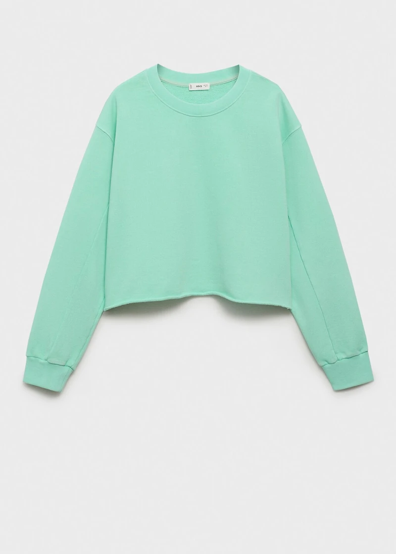 Sweatshirt with seamless finish