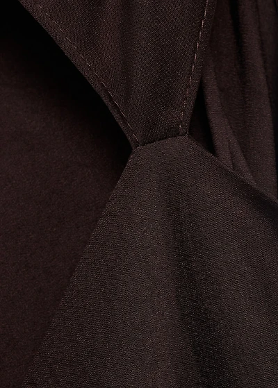 Asymmetrical satin dress