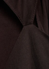 Asymmetrical satin dress