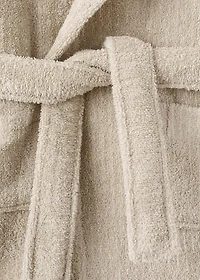 Children's cotton striped bathrobe