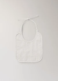 Cotton check bib