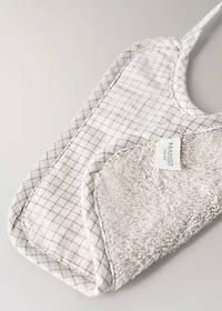 Cotton check bib