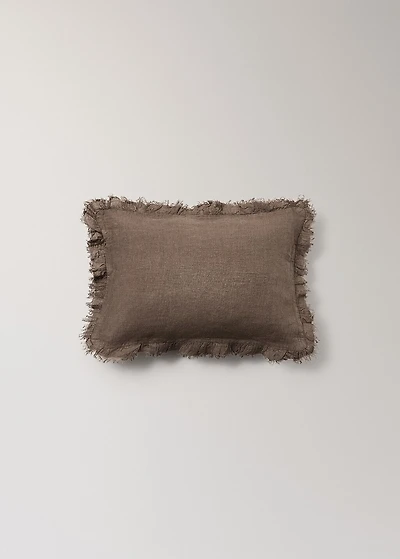 Children's cushion cover with linen flounce 30x40 cm