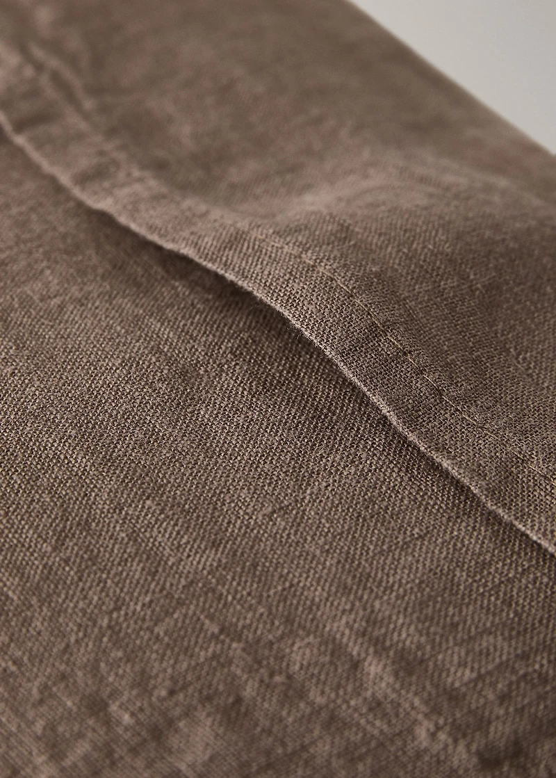 Children's cushion cover with linen flounce 30x40 cm