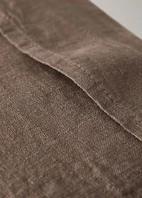 Children's cushion cover with linen flounce 30x40 cm