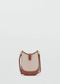 Canvas crossbody cell phone case