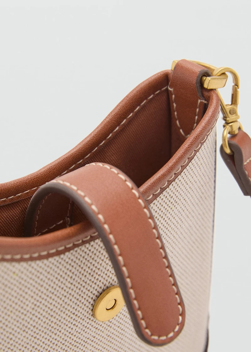 Canvas crossbody cell phone case