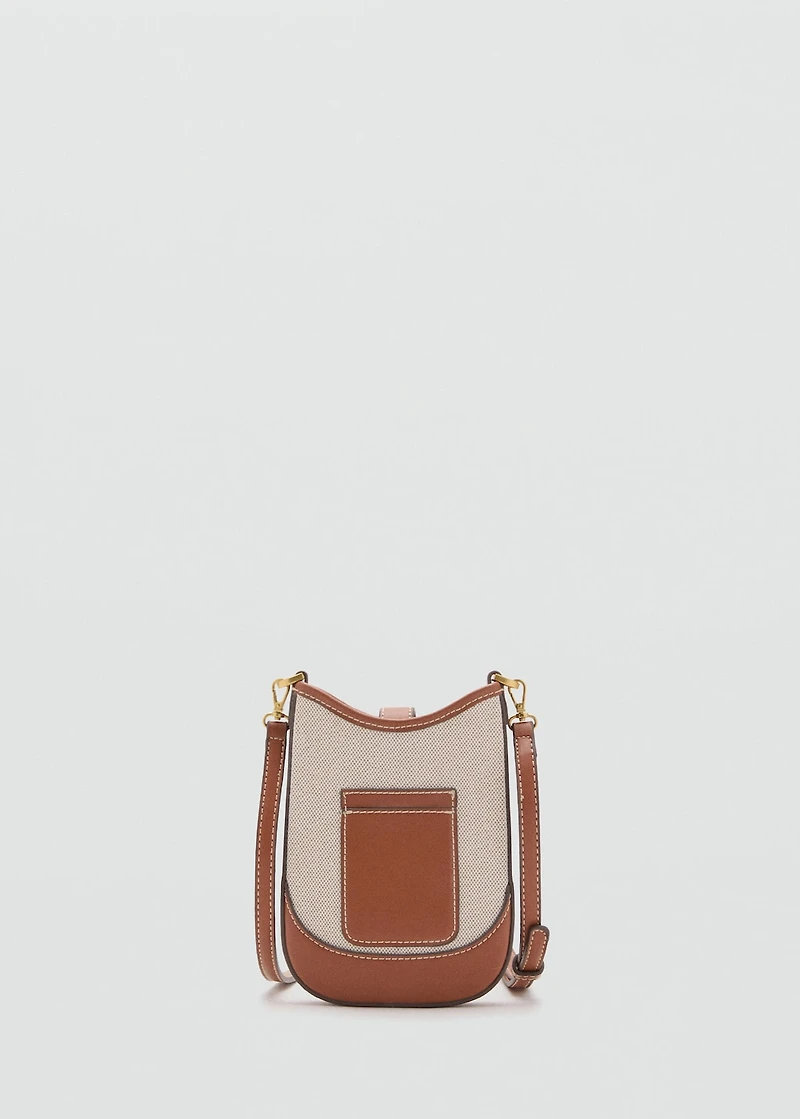 Canvas crossbody cell phone case