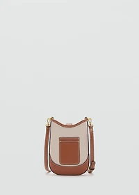 Canvas crossbody cell phone case