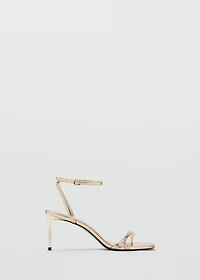 Heeled sandals with straps