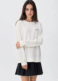 Butterfly-print sweatshirt