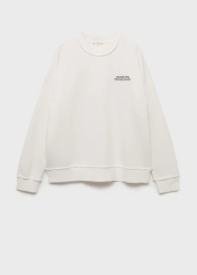 Butterfly-print sweatshirt