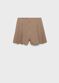 Linen bermuda shorts