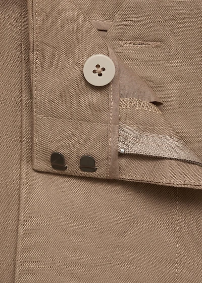 Linen bermuda shorts