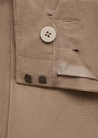 Linen bermuda shorts