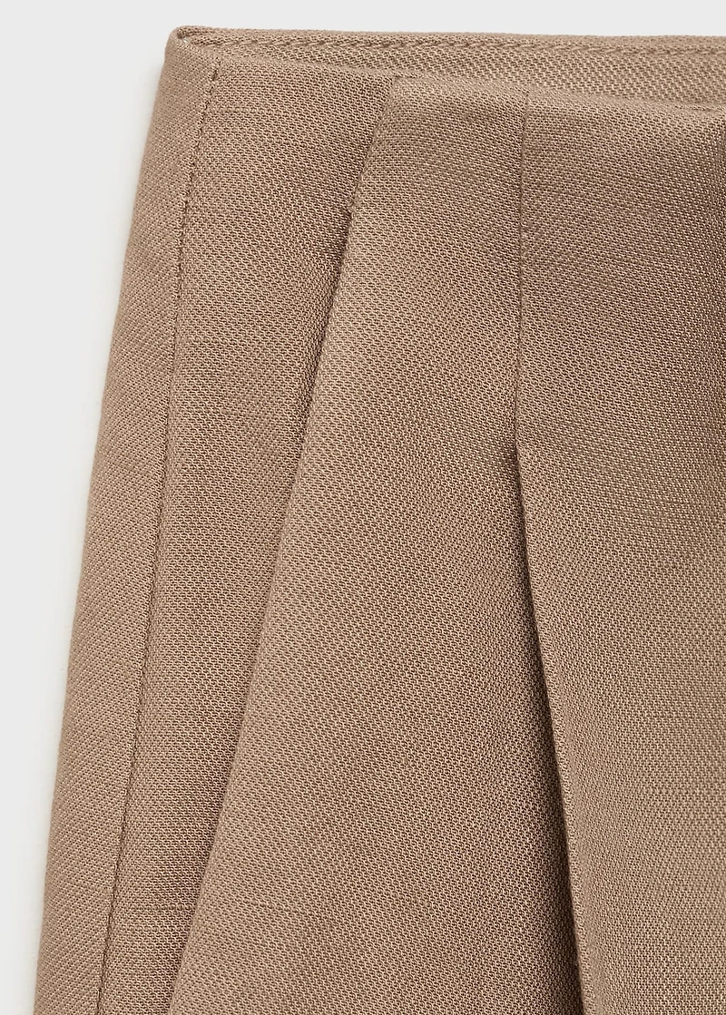 Linen bermuda shorts