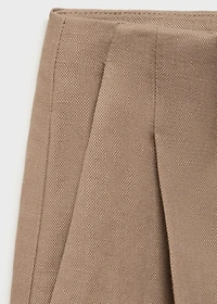 Linen bermuda shorts