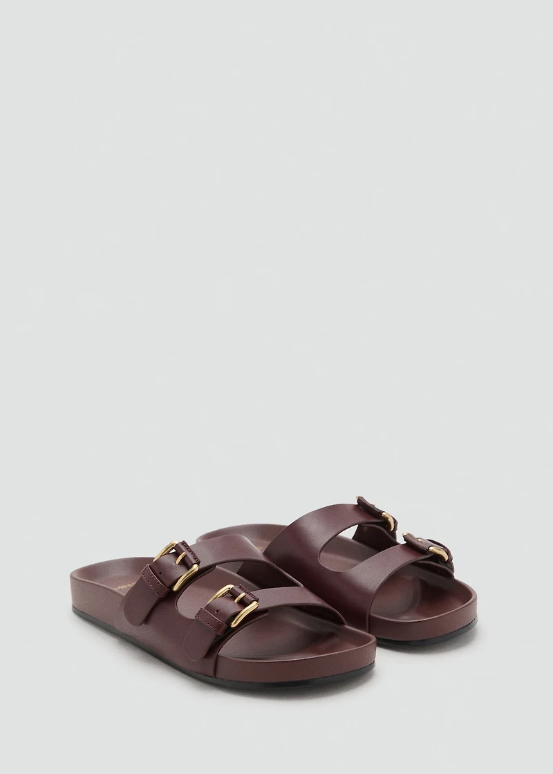 Buckle flat sandals