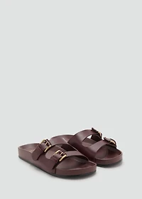 Buckle flat sandals