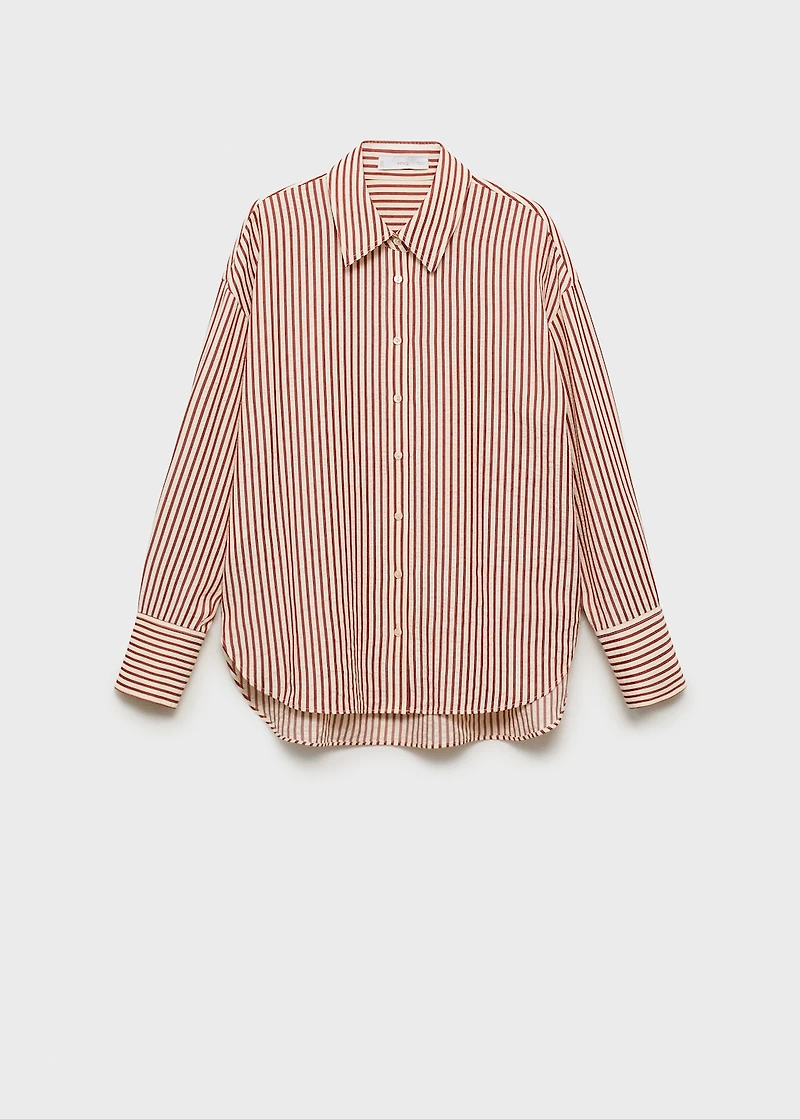 Striped straight shirt