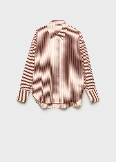 Striped straight shirt