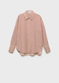 Striped straight shirt