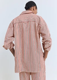 Striped straight shirt