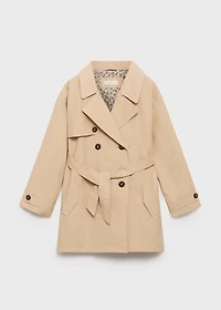 Double-breasted trench coat