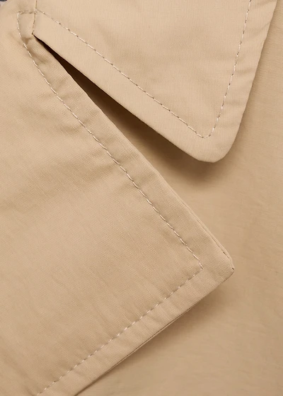 Double-breasted trench coat