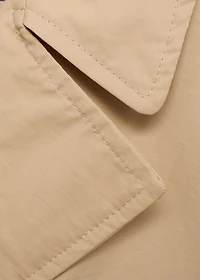 Double-breasted trench coat