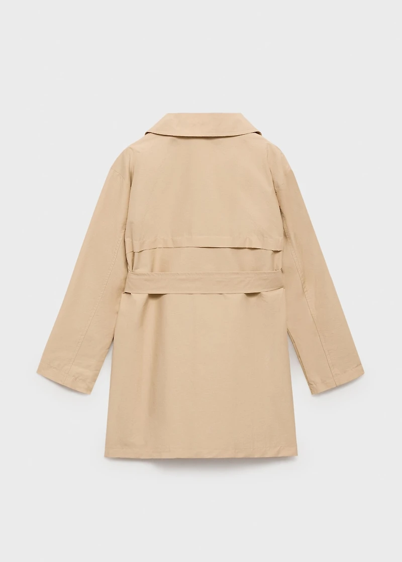 Double-breasted trench coat