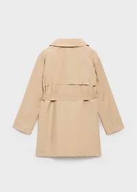 Double-breasted trench coat