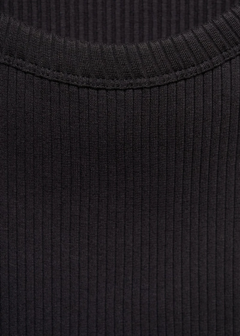 Slim-fit ribbed tank top