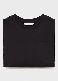Long-sleeved t-shirt with pocket
