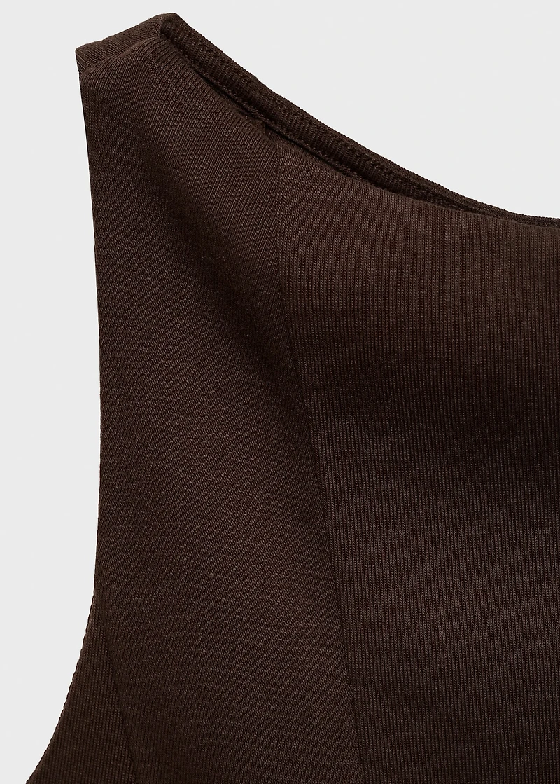 Pleated A-line dress