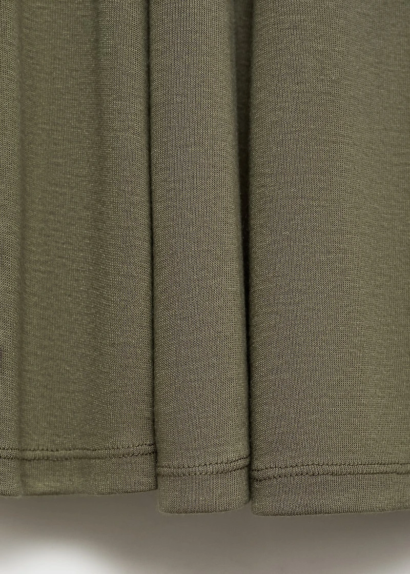 Pleated A-line dress