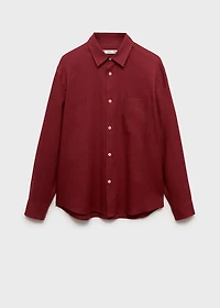 100% linen shirt with pocket