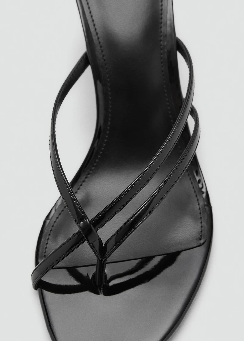Wedge sandals with crisscross straps
