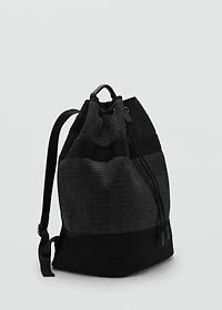 Lace-up sack backpack