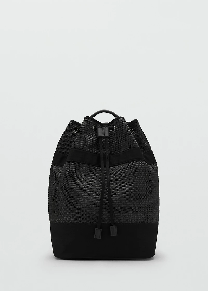 Lace-up sack backpack