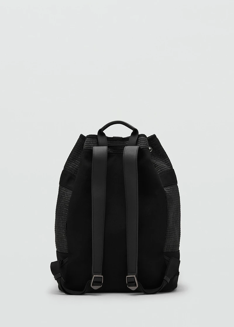 Lace-up sack backpack