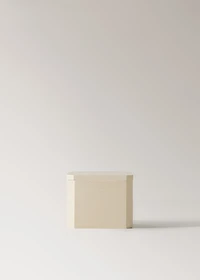 Square resin bathroom jar