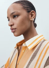 Lyocell striped shirt