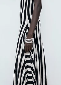 Asymmetrical low-knit dress