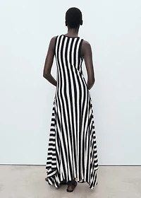 Asymmetrical low-knit dress