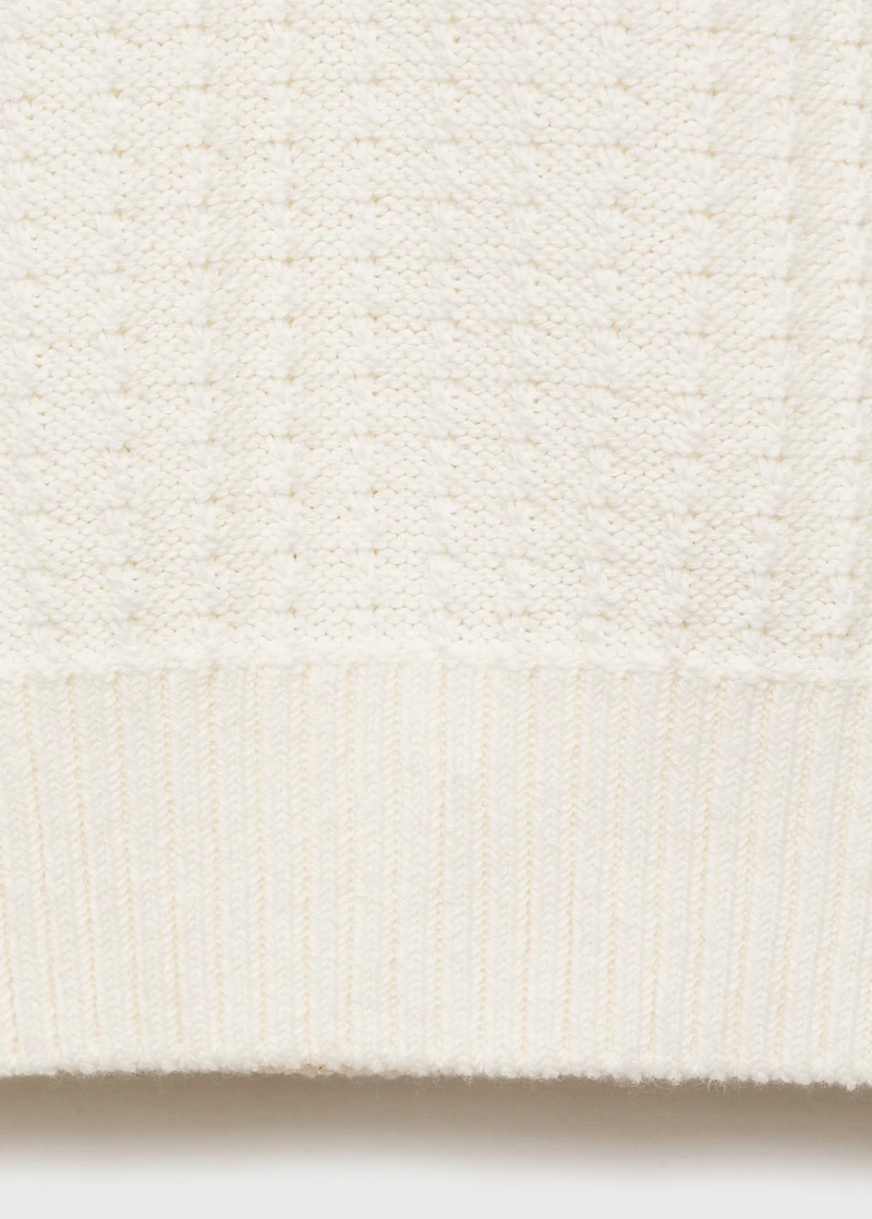 100% cotton knitted polo structure