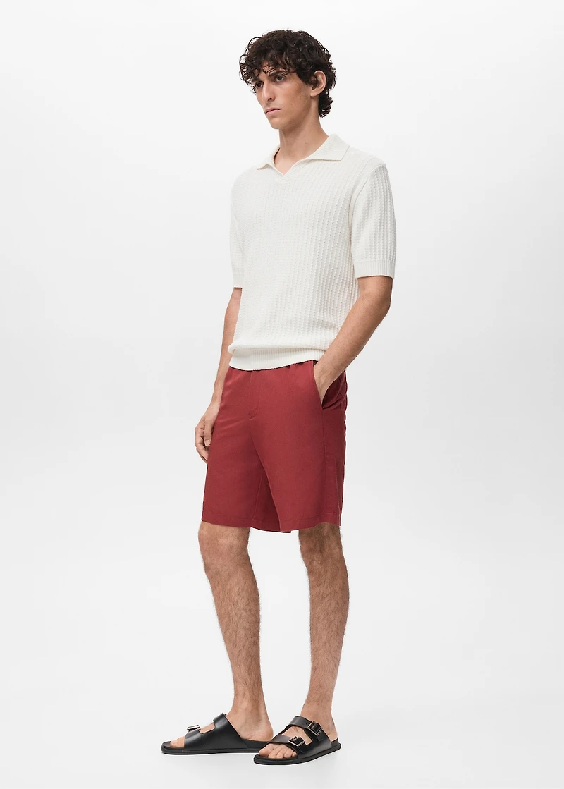 100% cotton knitted polo structure