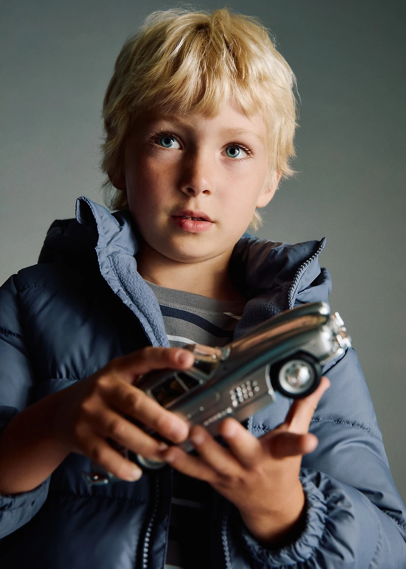 Hooded liner quilted coat