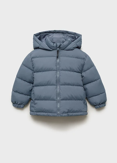 Hooded liner quilted coat